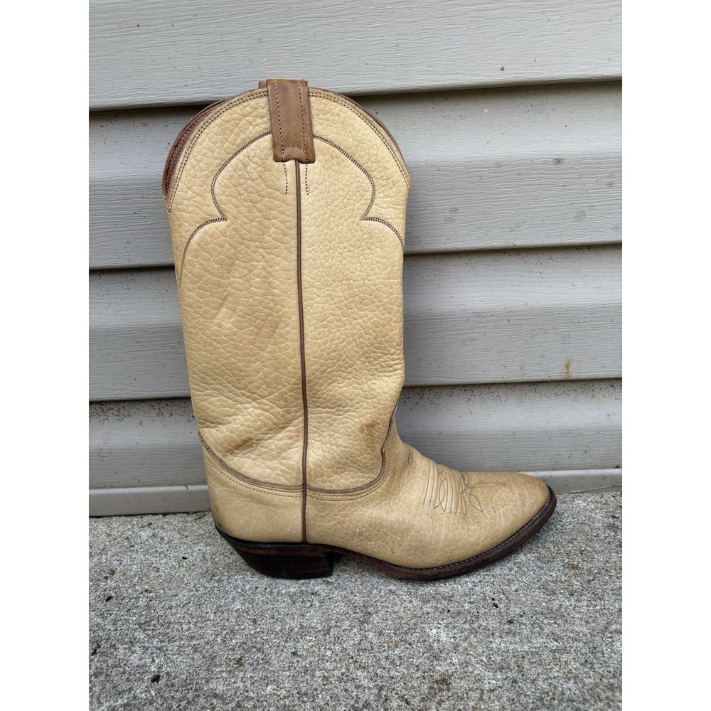Nocona Made In USA Western Cowboy‎ Rancho Leather Boots Mens 7D